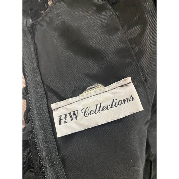 Vintage HW Collections Drop Waist Sequin Mermaid Style Cocktail Dress - 11-12 - Picture 12 of 14